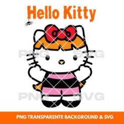 Halloween illustration Hello Kitty Blossom - Printable PNG & SVG