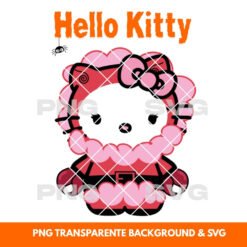 Halloween illustration Hello Kitty Him - Printable PNG & SVG