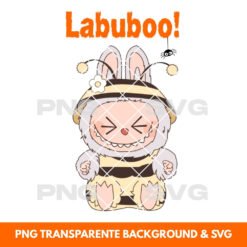 Halloween illustration Labubu Bee - Printable PNG & SVG