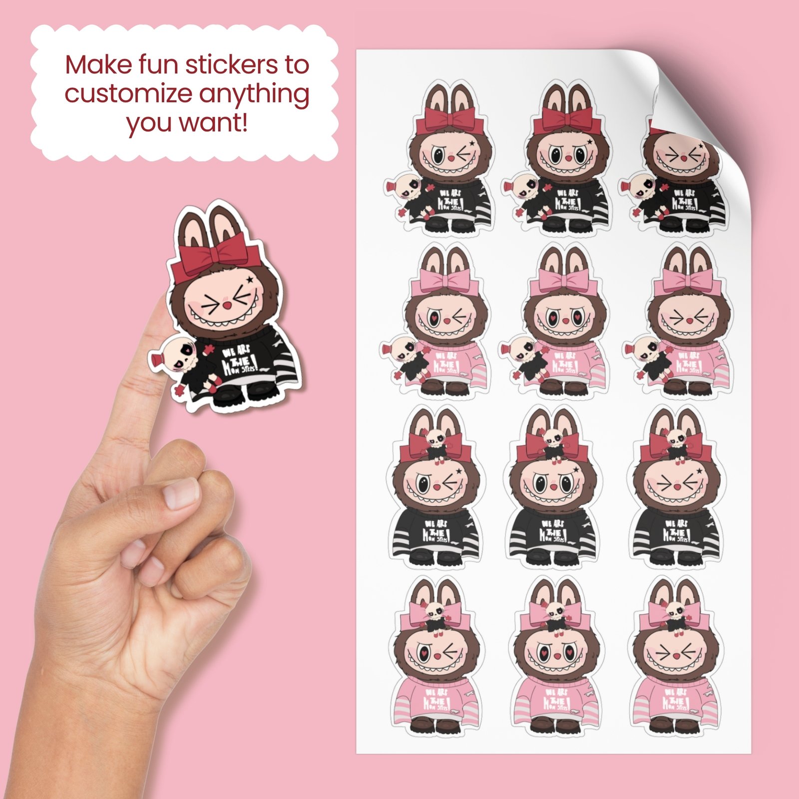 Halloween Labubu Catch Me Clipart Bundle - Printable PNG & SVG - Image 4