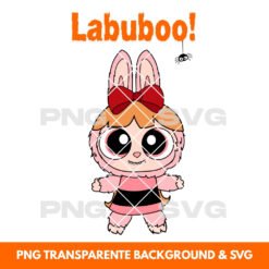 Halloween illustration Labubu Blossom - Printable PNG & SVG