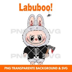 Halloween illustration Labubu Donnie Darko - Printable PNG & SVG