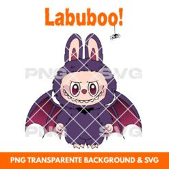 Alternative view of Halloween Labubu Bat Clipart Bundle - PNG, SVG & DXF